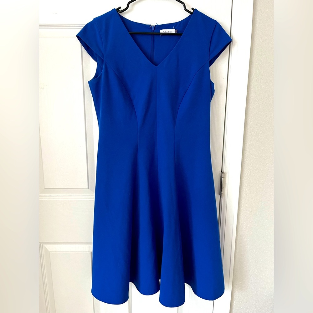 Calvin Klein Royal Blue Dress, size 8